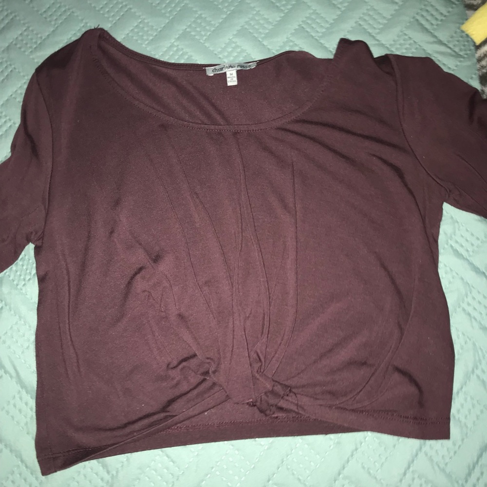 Charlotte Russe purple Croptop